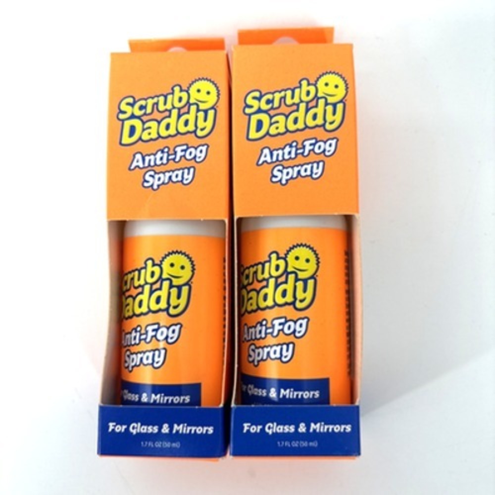 SCRUB DADDY ANTI-FOG SPRAY for Glass Mirrors Windshield 1.7 FL OZ Lot of 2